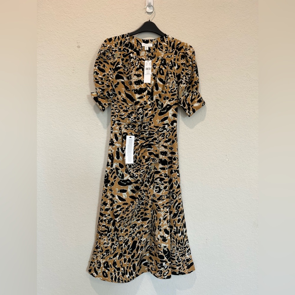 Top Shop Leopard Print Dress Size 4 NWT